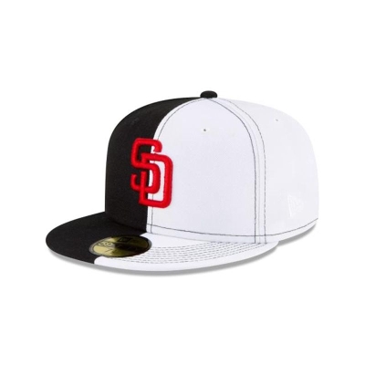 San Diego Padres Gorra | New Era MLB Split Crown 59fifty Fitted Cap Mexico - Negros